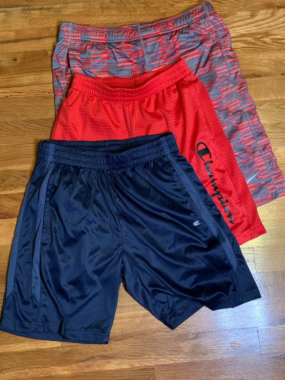 Boys Large Sports Shorts. Nike Dry Fit, Champion Basketball, Colosseum Gear